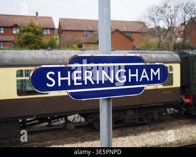 Sheringham Station, North Norfolk Railway, Sherringham, Norfolk, Großbritannien Stockfoto