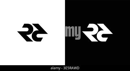 Modernes und starkes Logo mit den RD-Initialen Stock Vektor