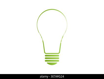 Glühlampen-Logo-Symbol. Idee, Innovation, Inspiration und Kreativität. Vektorabbildung. Stock Vektor