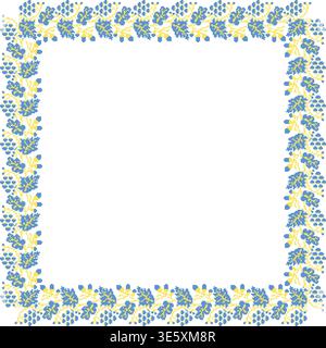 Vektor-Illustration des ukrainischen Ornaments im ethnischen Blumenstil, Identität, vyshyvanka, Stickerei für Print Kleidung, Kreuzstich Ornament Stock Vektor
