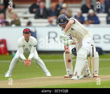 London, Großbritannien. April 2026. LONDON, ENGLAND – 3. APRIL: Ben Geddes von Middlesex schlägt während des Rothesay County Championship Matches zwischen Middlesex und Gloucestershire am Lord's Cricket Ground am 3. April 2026 in London. Quelle: SPP Sport Pressefoto. /Alamy Live News Stockfoto