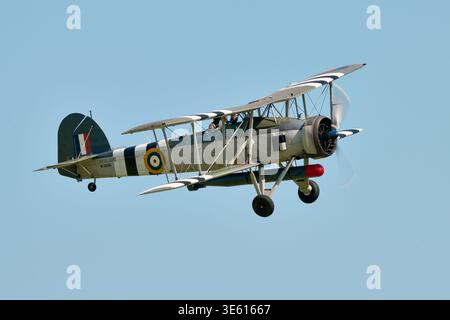 Fairey Swordfish MkI W5856 wird auf der IWM Duxford Summer Airshow 2024 gezeigt Stockfoto