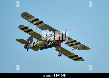 Fairey Swordfish MkI W5856 wird auf der IWM Duxford Summer Airshow 2024 gezeigt Stockfoto