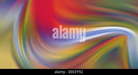 Dieses Bild zeigt ein atemberaubendes abstraktes Kunstwerk mit wirbelnden Mustern aus Rot, Orange, Gelb, Grün, Blau, und violett. Die lebendigen Farben sind spürbar Stockfoto