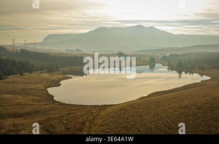Arenig fawr und Llyn tryweryn in Nordwales großbritannien Stockfoto
