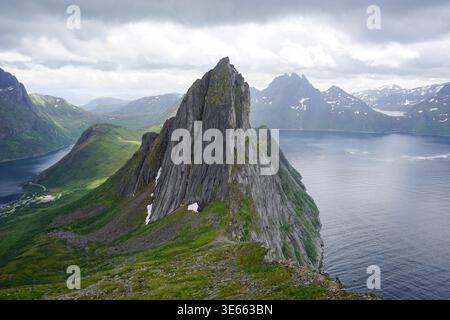 Segla Peak, Senja, Norwegen Stockfoto