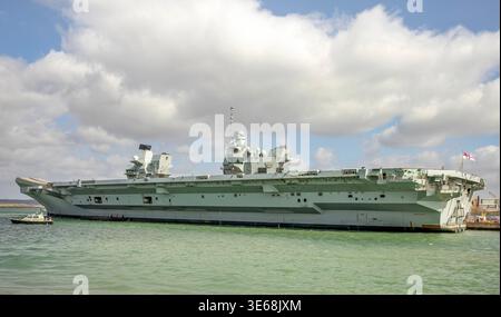 HMS Prince of Wales Portsmouth Stockfoto