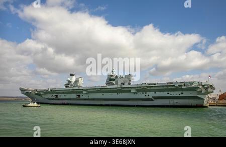 HMS Prince of Wales Portsmouth Stockfoto