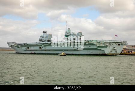 HMS Prince of Wales Portsmouth Stockfoto