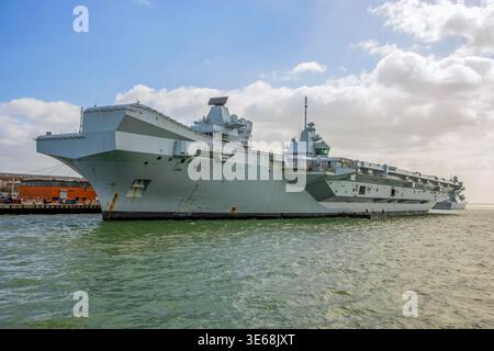 HMS Prince of Wales Portsmouth Stockfoto