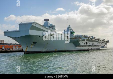 HMS Prince of Wales Portsmouth Stockfoto