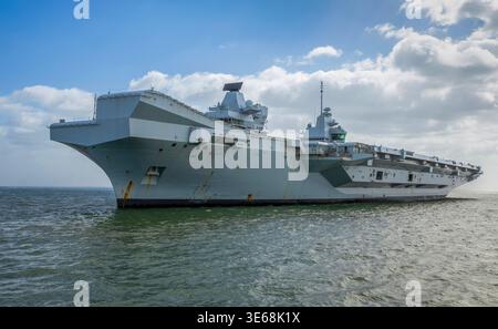 HMS Prince of Wales Portsmouth Stockfoto