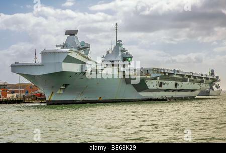HMS Prince of Wales Portsmouth Stockfoto