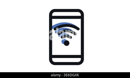 Symbol für mobile wlan-Verbindung Stock Vektor