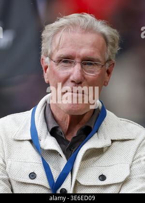 EINDHOVEN - PSV Eindhoven Ehrenmitglied Hans van Breukelen während des niederländischen Eredivisie-Spiels zwischen PSV Eindhoven und FC Utrecht am 4. April 2026 im Philips Stadium in Eindhoven, Niederlande. MAURICE VAN STEEN / ANP Stockfoto