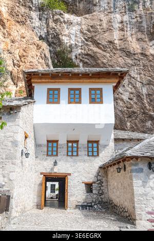 Das Blagaj Dervish House Stockfoto