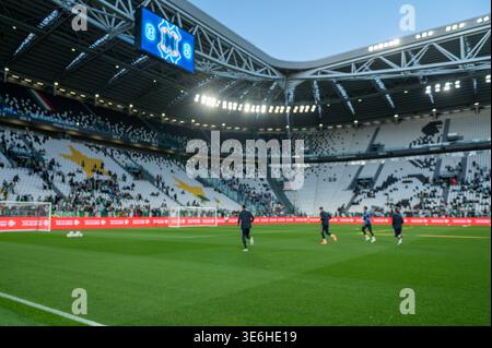 Torino, Italien: 2026. März 31: Ein allgemeiner Blick auf das Allianz-Stadion (Juventus) ist vor der FIFA-Weltmeisterschaft 2026 zu sehen Stockfoto