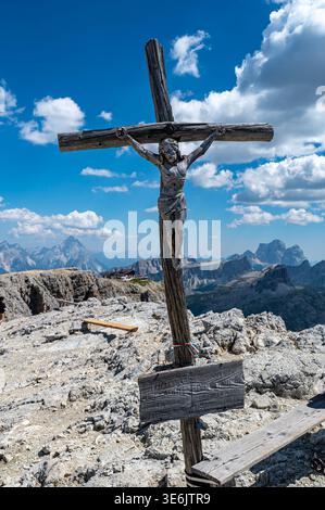 Monte Lagazuoi Piccolo - Blick von oben Stockfoto