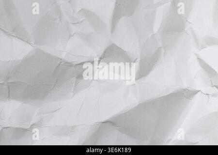 Texturhintergrund Für Zerknittertes Weißes Papier Stockfoto
