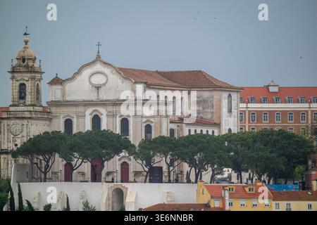 Miradouro da Graca in Lissabon, Portugal Stockfoto