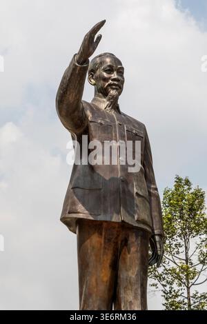 Eine Statue von Ho Chi Minh in Ho Chi Minh Stadt, Vietnam. Stockfoto