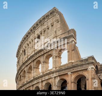Detail des Kolosseums in Rom, Italien Stockfoto