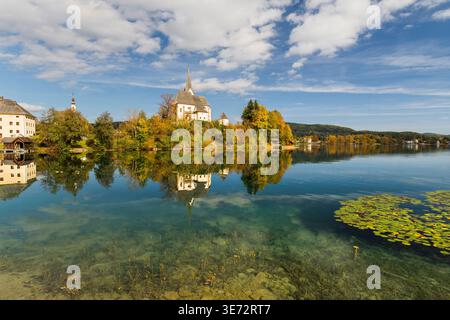 Maria Wörth, Wörthersee, Kärnten, Österreich Stockfoto
