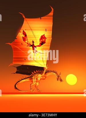 Drachengeister Stockfoto