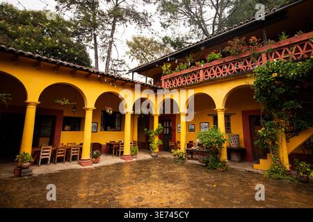 San Cristobal de las Casas, Chiapas; 1. Januar 2026: NA bolom Museum, ein altes Haus, das das Erbe von Frans Blom und Gertrude Duby bewahrt. Stockfoto