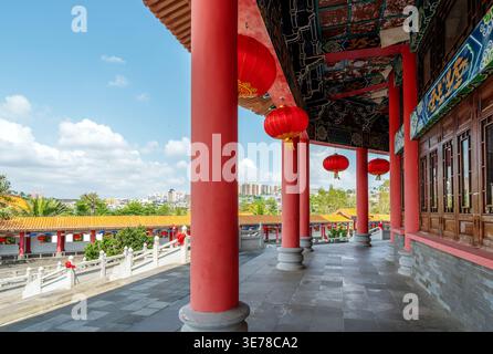 Der Jinshan Tempel wurde in der Ming-Dynastie erbaut und befindet sich in Danzhou, Hainan, China. Stockfoto