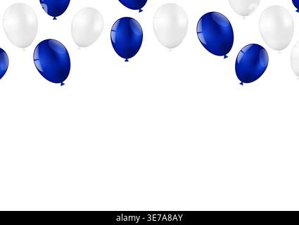 Set des Stücklistensymbols. Ballons für Party, Geburtstag, Feier oder Jahrestag. Vektorabbildung. Stock Vektor