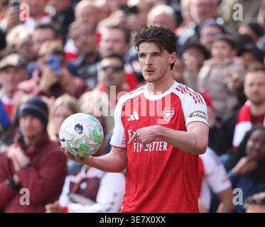London, Großbritannien. April 2026. Declan Rice (A) beim Spiel Arsenal gegen AFC Bournemouth EPL im Emirates Stadium, London, UK am 11. April 2026. Quelle: Paul Marriott/Alamy Live News Stockfoto