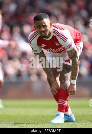 London, Großbritannien. April 2026. Gabriel Jesus (A) beim Spiel Arsenal gegen AFC Bournemouth EPL im Emirates Stadium, London, UK am 11. April 2026. Quelle: Paul Marriott/Alamy Live News Stockfoto