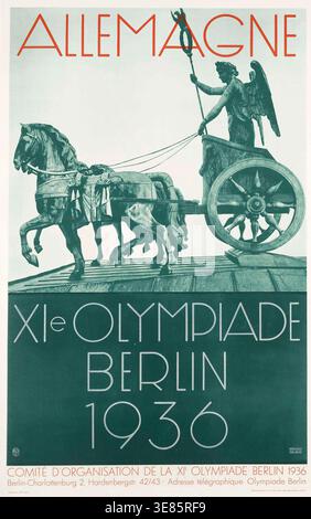 Die Olympischen Sommerspiele 1936 in Berlin 1936. Private Sammlung. Stockfoto