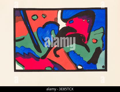 Der blaue Reiter, 1912. Private Sammlung. Stockfoto