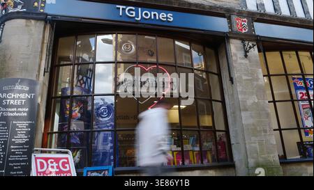 Der TG Jones-Laden in Winchester Stockfoto