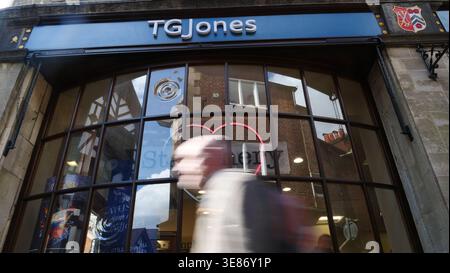 Der TG Jones-Laden in Winchester Stockfoto