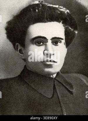 Porträt des italienischen Philosophen und Politikers Antonio Gramsci, 1920er Jahre Stockfoto
