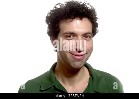 Porträt des US-amerikanischen Filmschauspielers und Regisseurs Alex Karpovsky, Austin, Texas, 3. März 2009. (Foto: John Anderson/The Austin Chronicle) Stockfoto