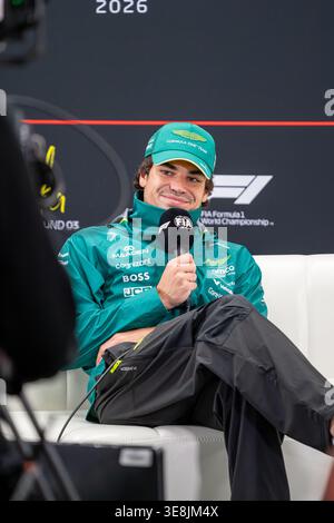 26. März 2026; Suzuka Circuit, Suzuka, Japan; FIA Formel 1 Grand Prix von Japan 2026; Ankunftstag; Lance Walk (18) of Canada und Aston Martin Aramco Formel 1 Team, Stockfoto