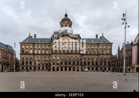 Königspalast Amsterdam, Niederlande Stockfoto