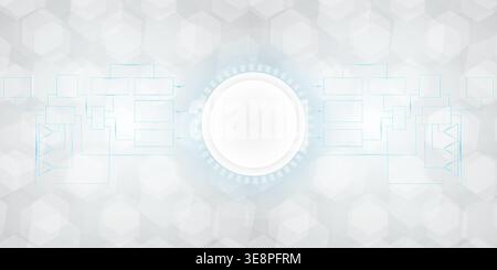 Abstrakte Vektorillustration. High-Speed-Internet-Server-Kern. Stock Vektor