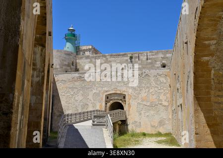Castello Maniace historische Militärbefestigung in Syrakus, Sizilien Stockfoto
