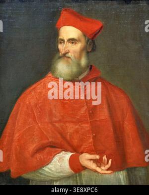 Kardinal Pietro Bembo, geschaffen von Titian 1540. Sie wird in Washington, District of Columbia, ausgestellt. Stockfoto