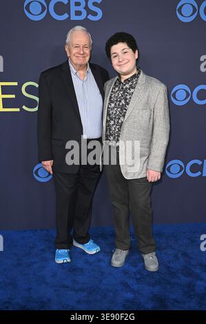 Sam Anderson und Aaron D. Harris bei der Präsentation der CBS Primetime ...