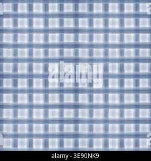 Nahtloses Aquarellmuster mit klassischem blauem und weißem Karomuster auf isoliertem Hintergrund. Schwarz-weiß gedämpfte Blau- und Weißfarben Stockfoto