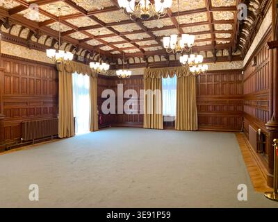 Bletchley Park House Buckinghamshire berühmtes Gebäude und Park, das im 11. Weltkrieg für Codebrecher-Artefakte aus dem damaligen Museumsinneren genutzt wurde Stockfoto