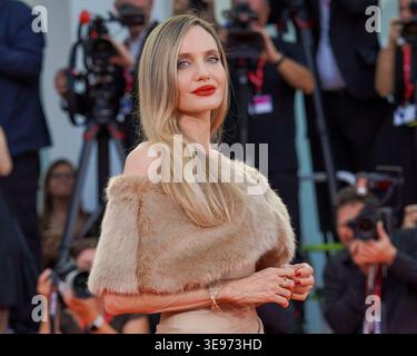 Lido di Venezia, Italien, 29. August 2024 - Angelina Jolie besucht den roten Teppich „Maria“ beim Filmfestival von Venedig - Credit: Martina Dal Piano Stockfoto