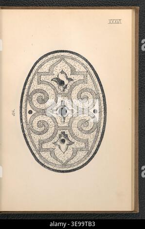 Wincenty Bielski (Anfang des 20. Jahrhunderts) veröffentlichte 1908 das Buch Wzory kwietników ogrodowych, ein Handbuch für polnische Gärtner und Hobbyisten. Der historische Fotodruck dokumentiert visuelle Inhalte aus dem 101-seitigen Handbuch. Stockfoto