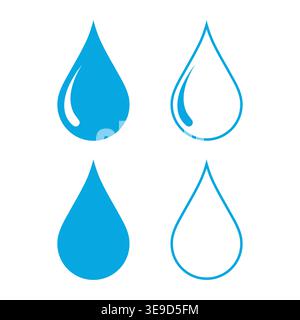 Symbol Für Wassertropfenzeichen. Vektorabbildung. Stock Vektor